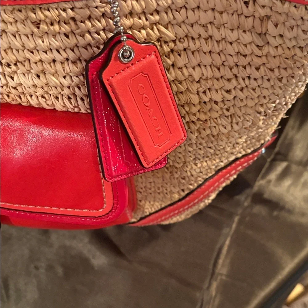 Coach Red and Tan Women's Tote Bag M1269-22904
